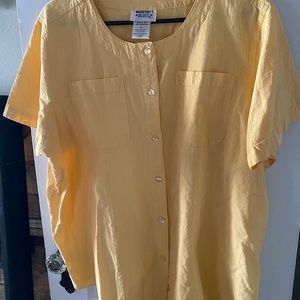 100% cotton button down